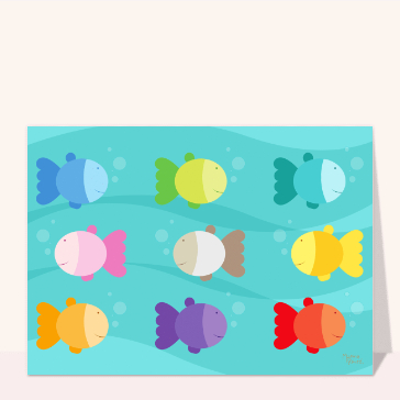 Poissons color&eacute;s pour un 1er avril amusant