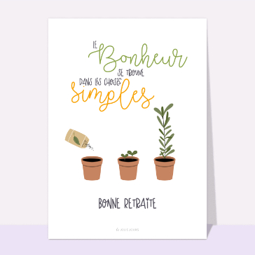 Bonheur simple : un d&eacute;part serein en retraite