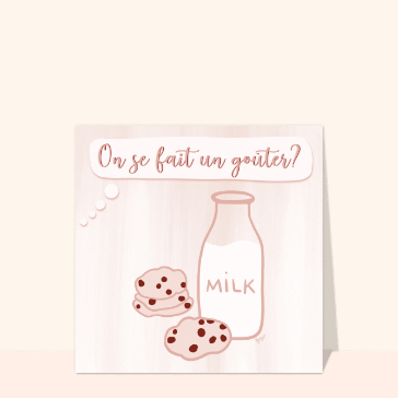 Go&ucirc;ter gourmand avec cookies et lait