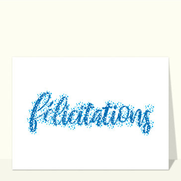 F&eacute;licitations color&eacute;es avec des gouttes joyeuses
