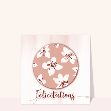 F&eacute;licitations florales au style d&eacute;licat
