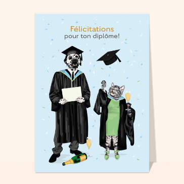 F&eacute;licitations pour ta r&eacute;ussite rigolote !