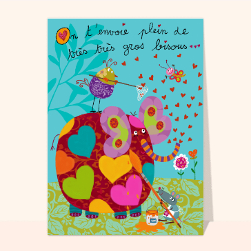 Des bisous color&eacute;s pour te r&eacute;conforter