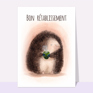 H&eacute;risson r&eacute;confortant pour un prompt r&eacute;tablissement