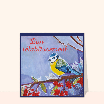 Oiseau color&eacute; pour une gu&eacute;rison rapide