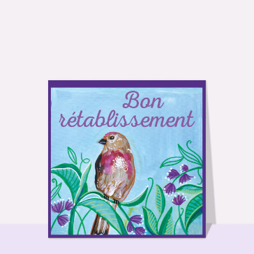 Oiseau apaisant pour un bon r&eacute;tablissement