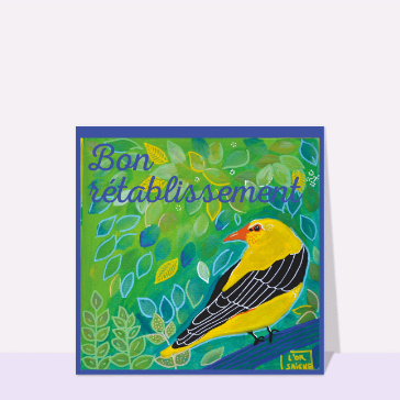 Oiseau color&eacute; pour un r&eacute;tablissement serein