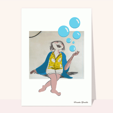 Une joyeuse bulle pour dire bonjour