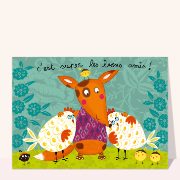 Un chaleureux bonjour entre bons amis