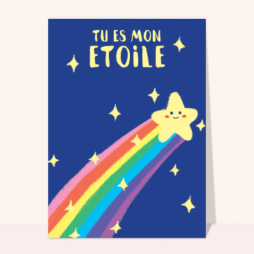 &Eacute;toile briller pour un bonjour color&eacute;