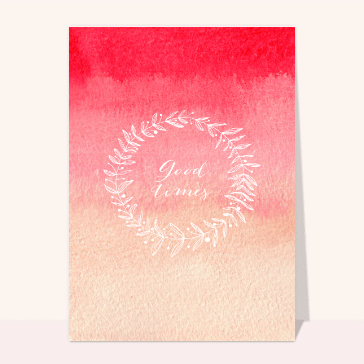 Salut enjou&eacute; au d&eacute;grad&eacute; pastel floral