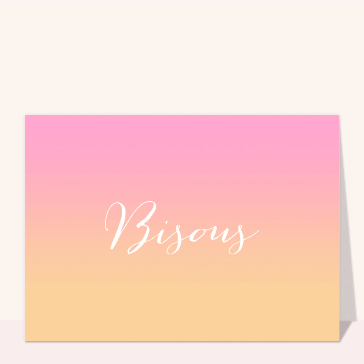 Bisous color&eacute;s pour un chaleureux bonjour