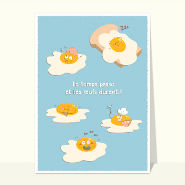 Bonjour amusant avec des &oelig;ufs en folie