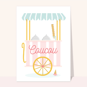 Coucou gourmand du chariot de glaces