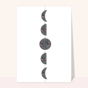 Lune souriante pour un doux bonjour