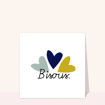 Bisous color&eacute;s pour un chaleureux bonjour
