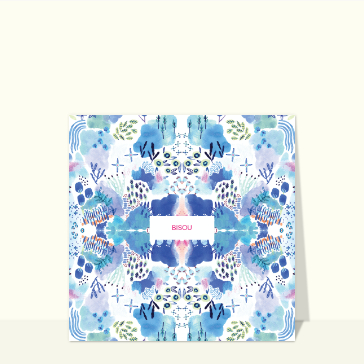 Bonjour &eacute;clatant avec des vagues color&eacute;es