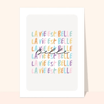 La vie est belle en couleurs vibrantes