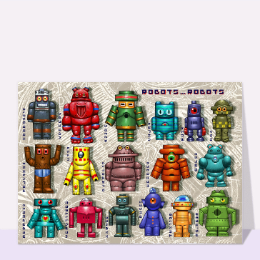 Robots color&eacute;s pour un monde ludique