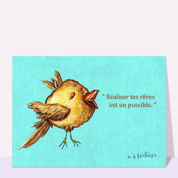 Oiseau r&ecirc;veur : r&eacute;alise tes projets avec espoir
