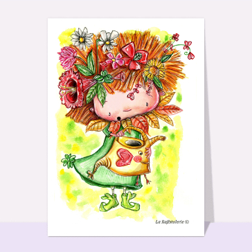 Petite jardini&egrave;re pleine de fleurs &eacute;clatantes