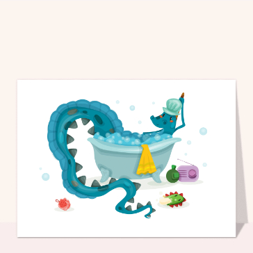 Dragon de bain : d&eacute;tente aquatique amusante
