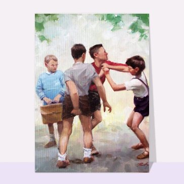Conflit d'enfants : souvenirs d'&eacute;cole vivants