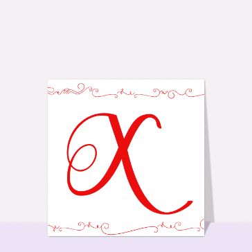 X &eacute;l&eacute;gante avec des motifs artistiques raffin&eacute;s