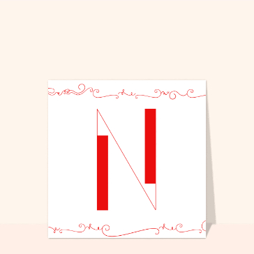 N au design moderne et &eacute;pur&eacute; en rouge