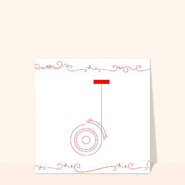 Roulette &eacute;l&eacute;gante sur fond minimaliste et ludique
