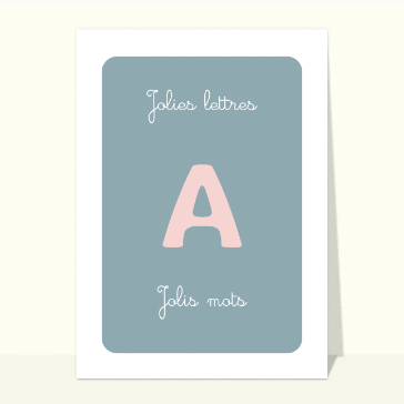 Lettre A moderne avec design attractif