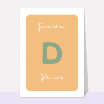 D color&eacute;e pour jolis mots doux &agrave; partager
