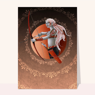 Archer elfique en pleine action