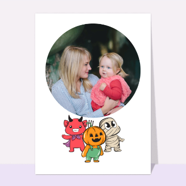 Monstres rigolos pour un Halloween joyeux