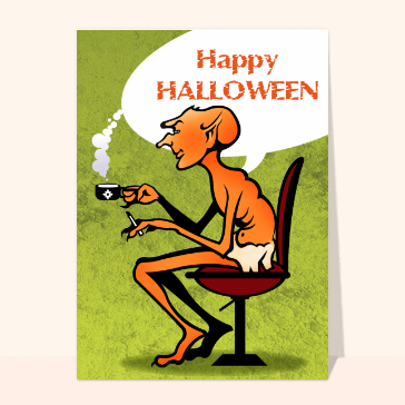 Un homme &eacute;trange pour Halloween d&eacute;contract&eacute;