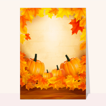 C&eacute;l&eacute;bration automnale avec citrouilles et feuilles
