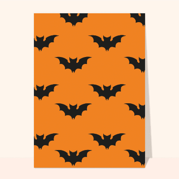 Chauves-souris dans la nuit d'Halloween