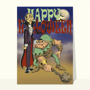 Monstres en f&ecirc;te pour un Halloween color&eacute;