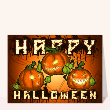 Citrouilles malicieuses pour Halloween