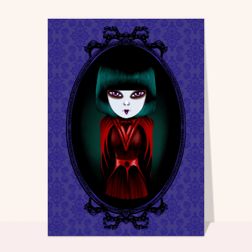 Dame gothique au regard myst&eacute;rieux