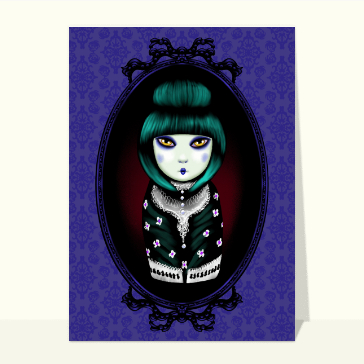 Femme gothique au regard myst&eacute;rieux