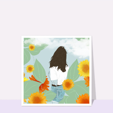 Tournesols et douce brise d'&eacute;t&eacute;