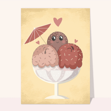 Glaces fruit&eacute;es et douceur estivale