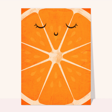Tranche d'orange pour un &eacute;t&eacute; heureux