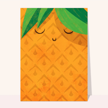Ananas souriant pour un &eacute;t&eacute; color&eacute;