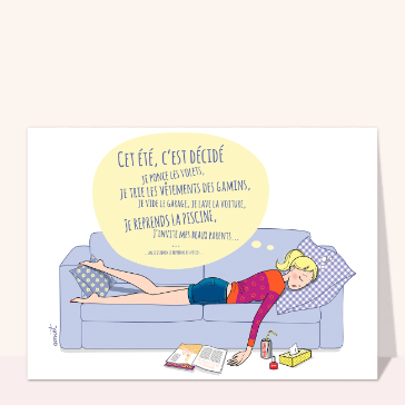 Mon &eacute;t&eacute; : repos &agrave; la maison et farniente