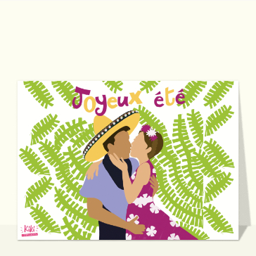 Joyeux &eacute;t&eacute; en couple sous les palmiers