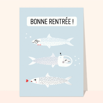 Poissons rigolos pour une bonne rentr&eacute;e