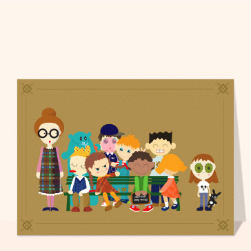 La bande d'amis est pr&ecirc;te pour l'&eacute;cole
