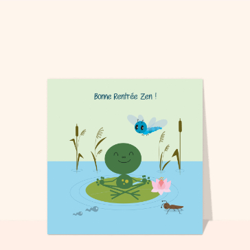 Rentr&eacute;e Zen au bord de l'eau paisible
